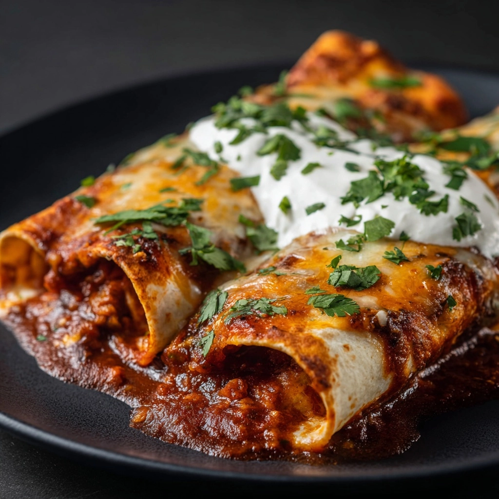 Chicken Enchiladas with Red Sauce Recipe - Recipe Image