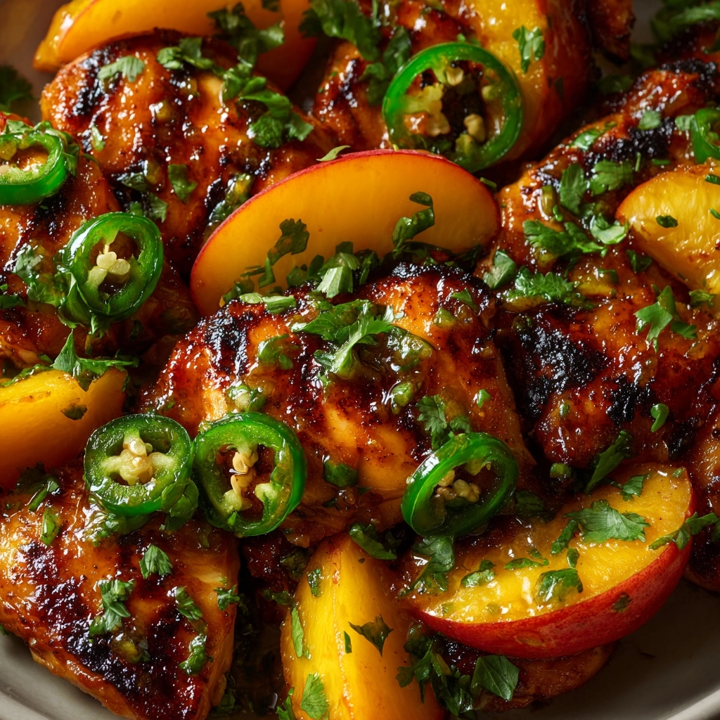 Jalapeño Peach Chicken Recipe - Recipe Image