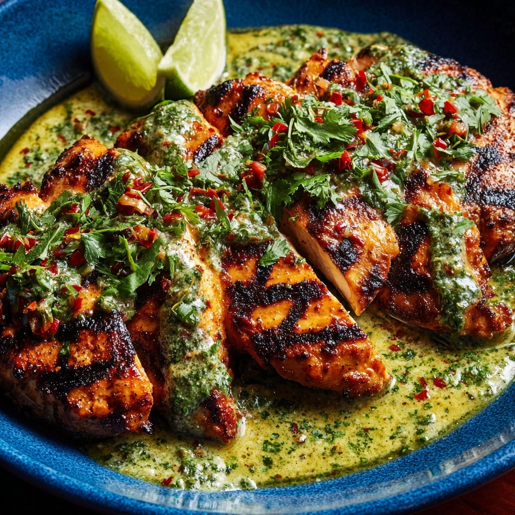 Grilled Salsa Verde Pepper Jack Chicken Recipe - Recipe Image