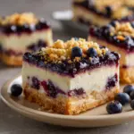 Lavender and Blueberry Cheesecake Bars Recipe