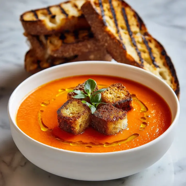 Roasted Tomato Basil Soup Recipe