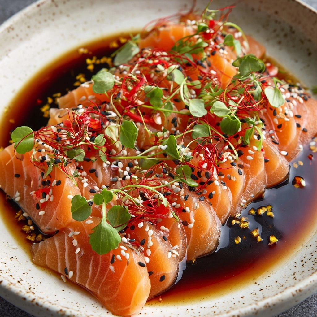 Spicy Salmon Crudo & Carrots Recipe - Recipe Image