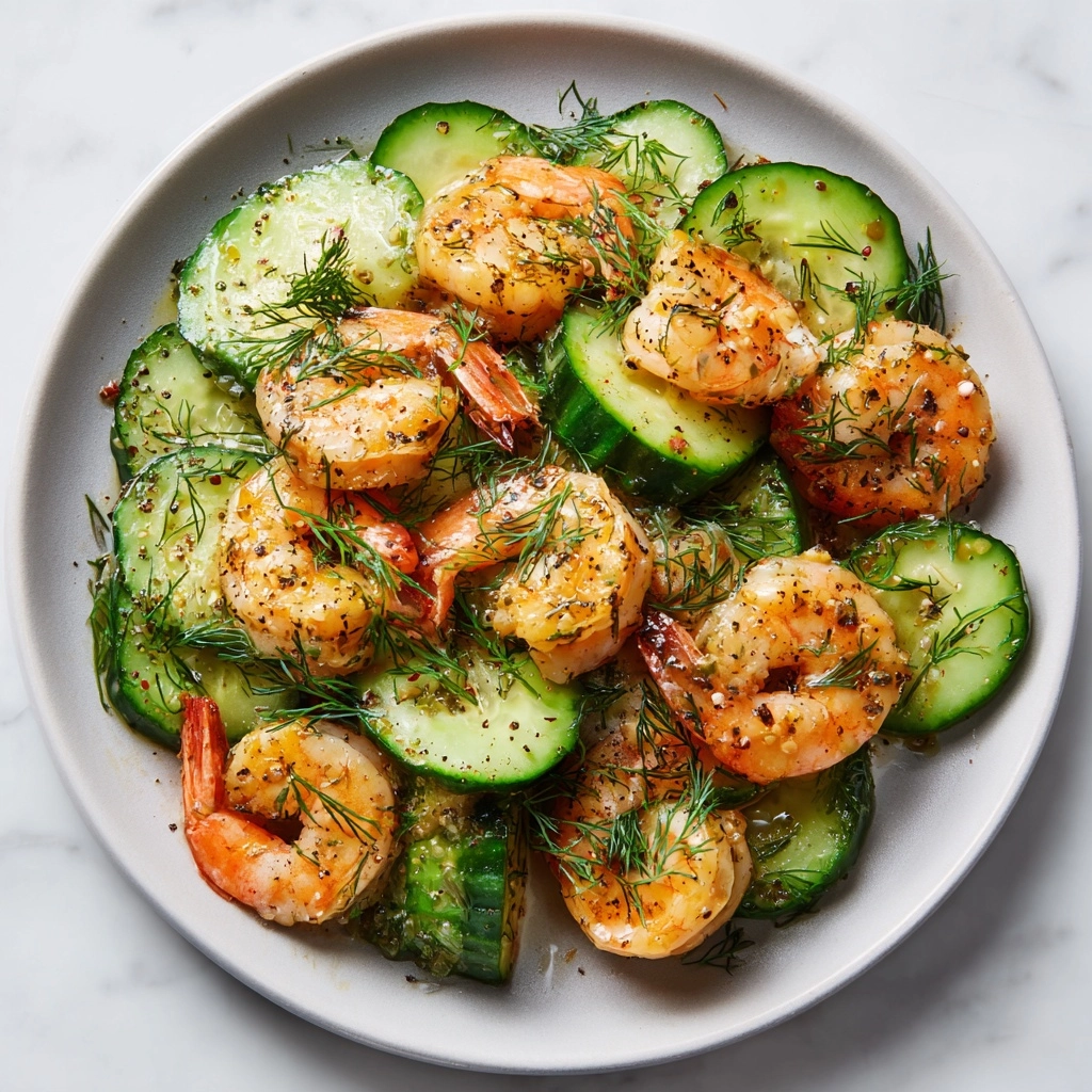 Creamy Cucumber Shrimp Salad Recipe - Recipe Image
