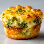 Broccoli Cheddar Smashed Potato Cups Recipe