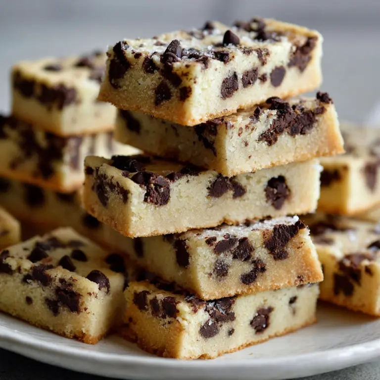 Chocolate Chip Shortbread Cookies Recipe