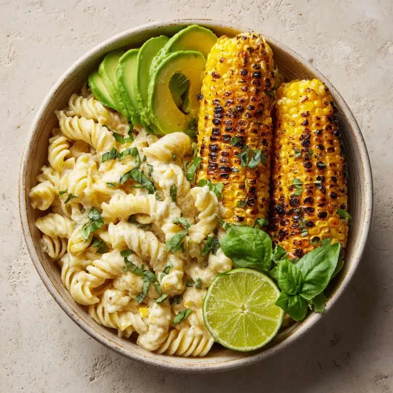 Creamy Street Corn Pasta Salad Recipe