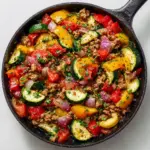 Mediterranean Ground Beef Stir Fry Recipe