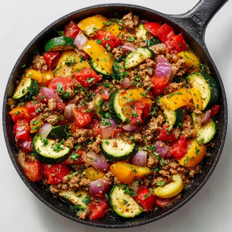 Mediterranean Ground Beef Stir Fry Recipe