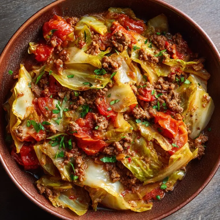 Cabbage and Ground Beef Recipe