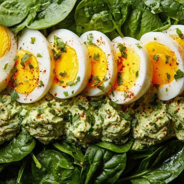 Avocado and Spinach Egg Salad Recipe