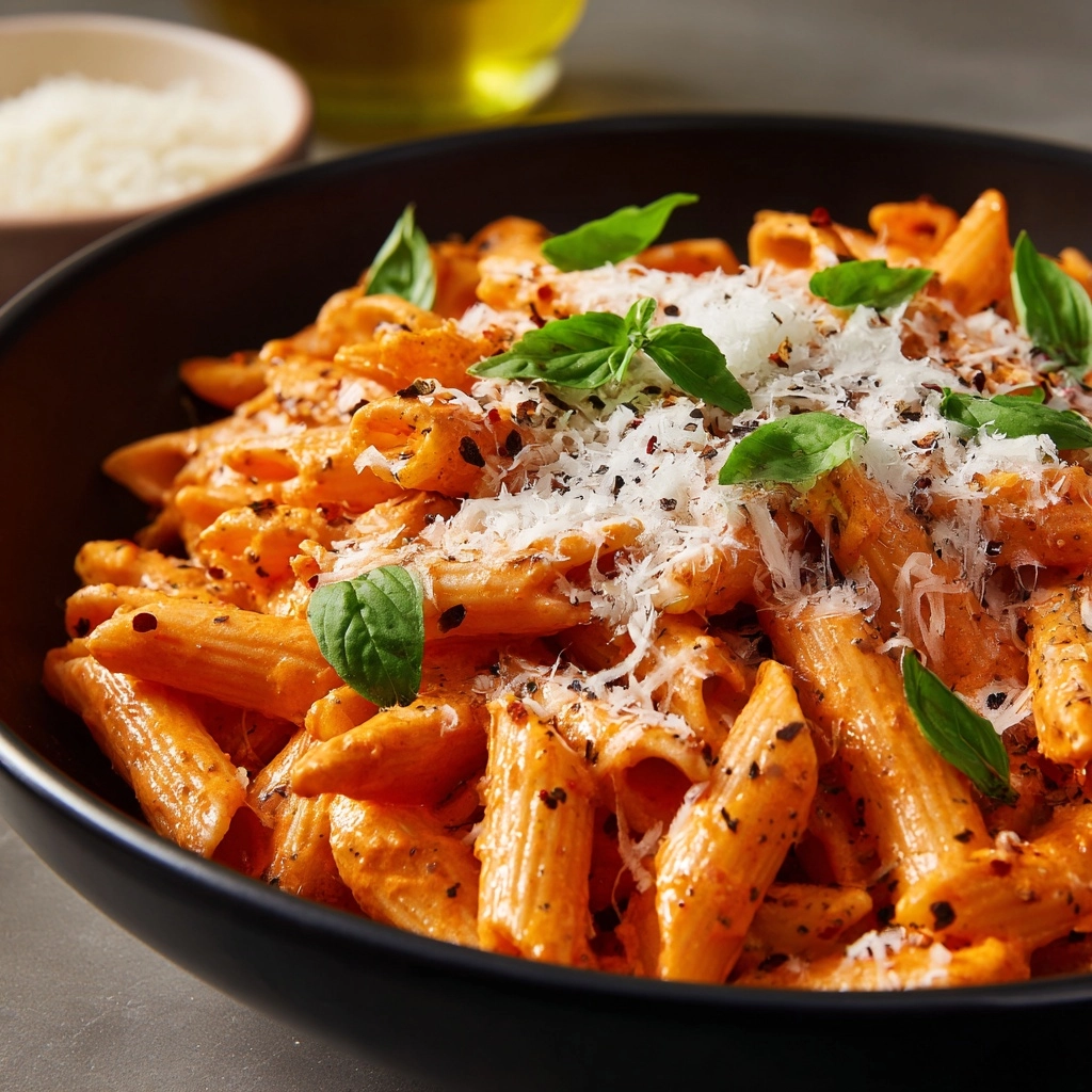 Creamy Tomato Garlic Pasta Recipe - Recipe Image