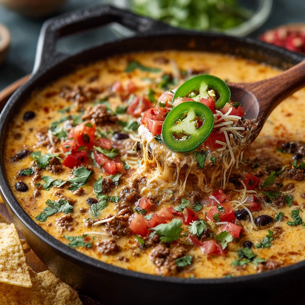 Spicy Cowboy Queso Recipe - Recipe Image