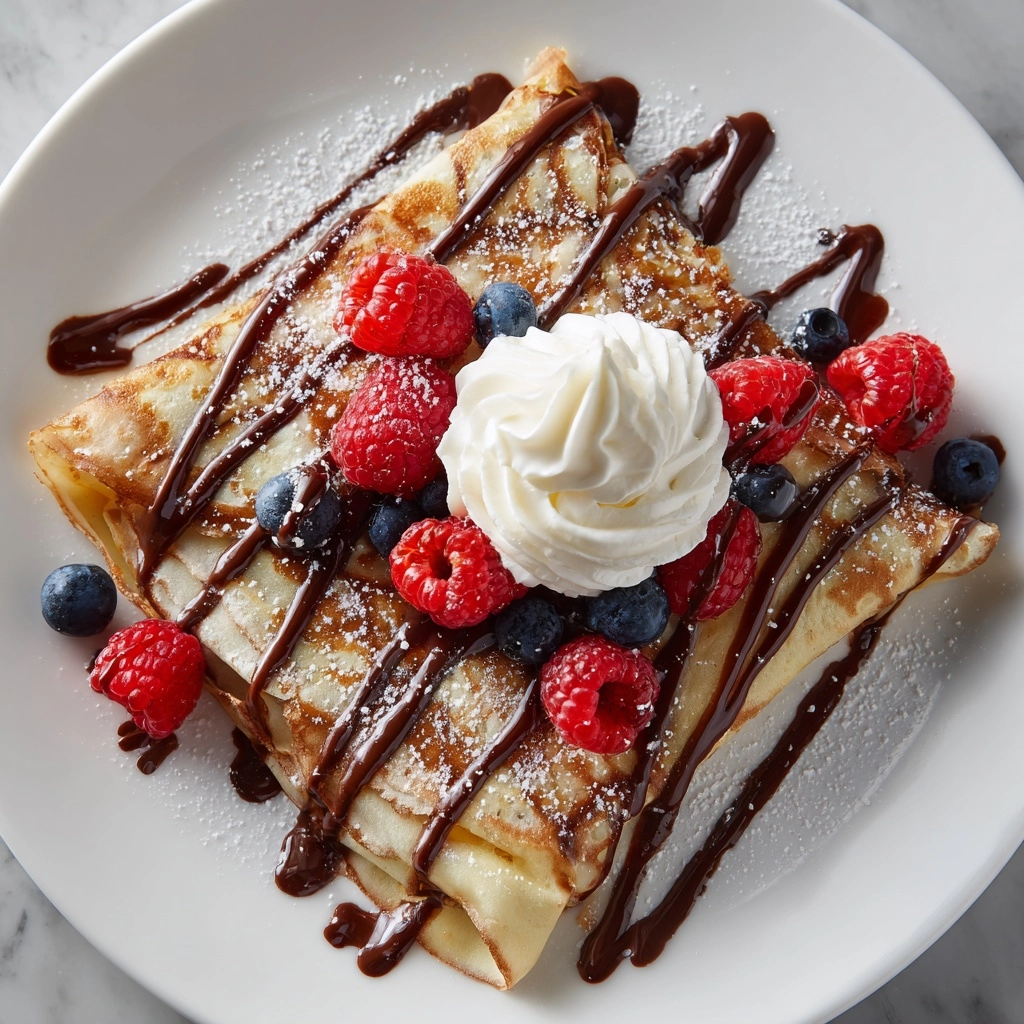 Easy Chocolate Crepes Recipe - Recipe Image