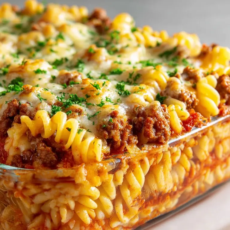 Simple Baked Beef and Pasta Casserole Recipe