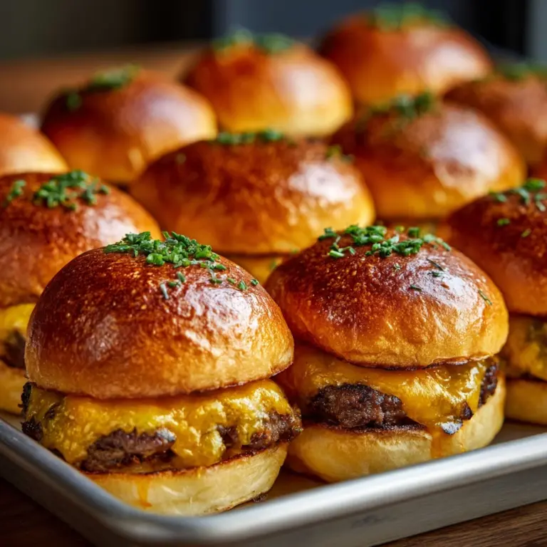 Pull-Apart Cheeseburger Sliders Recipe