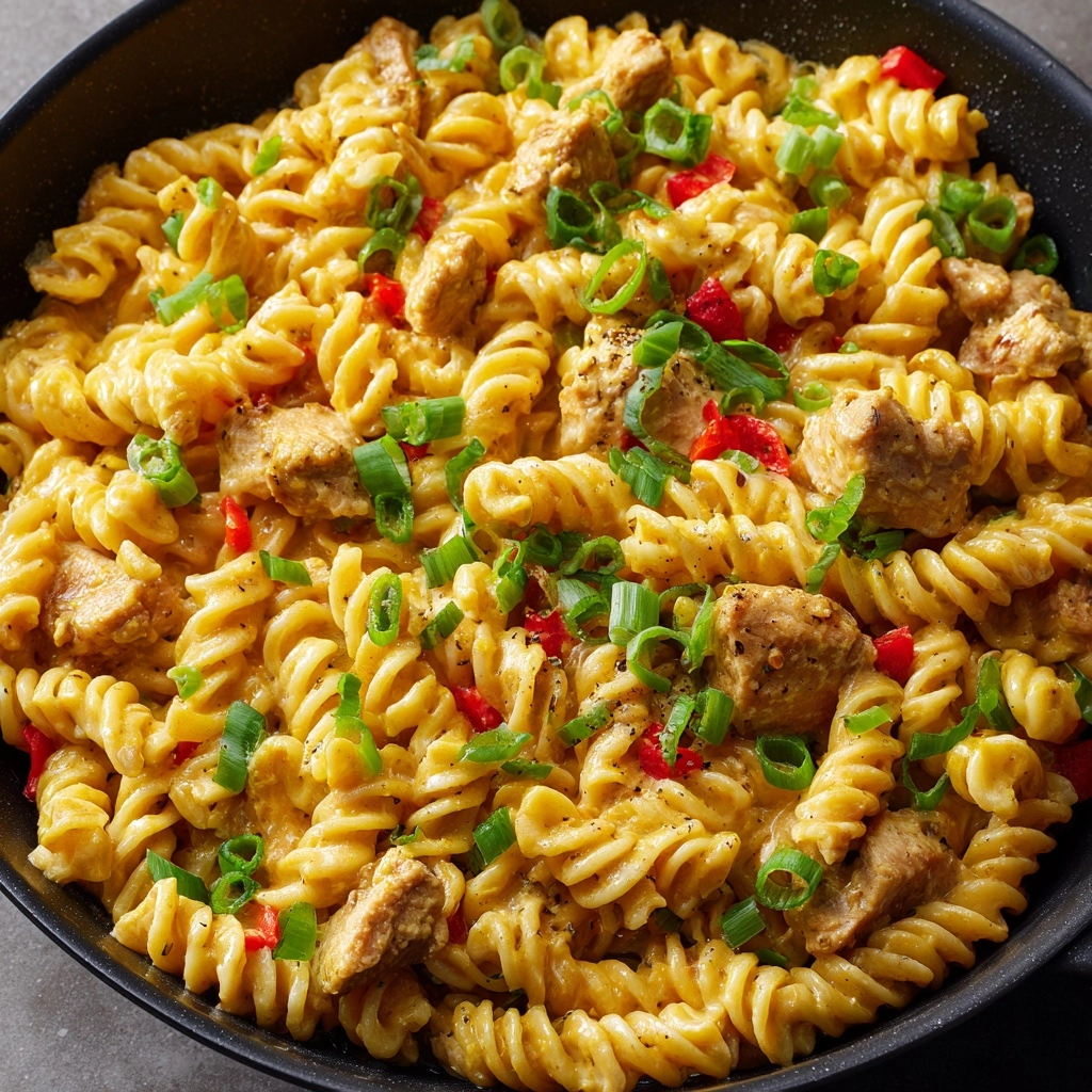 Creamy Chicken Fajita Pasta Recipe - Recipe Image