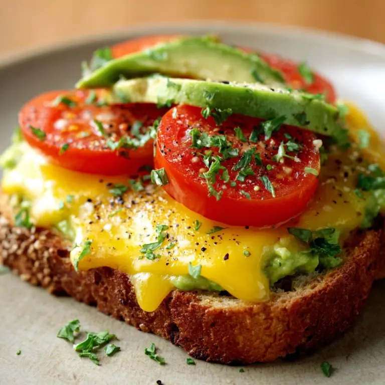 Tomato Avocado Melt Recipe