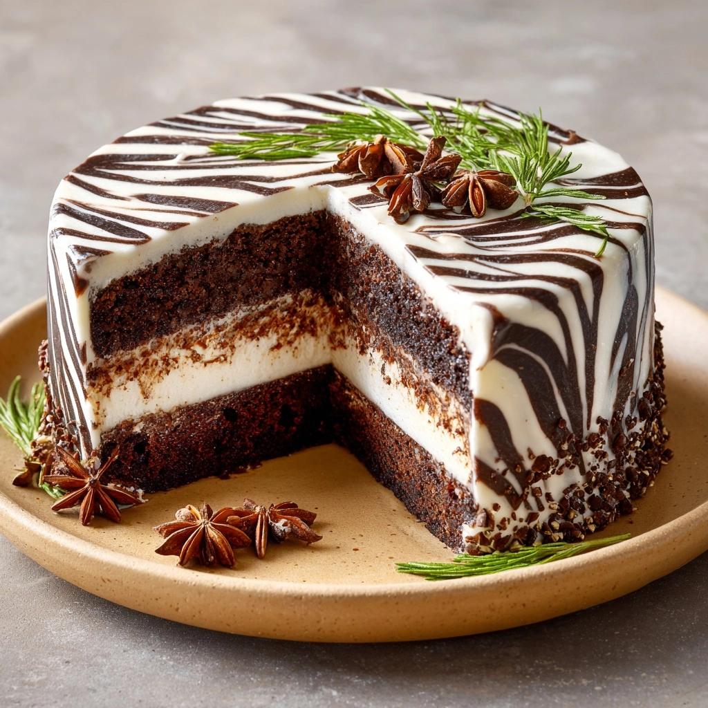 Zebra Cake Recipe - Recipe Image