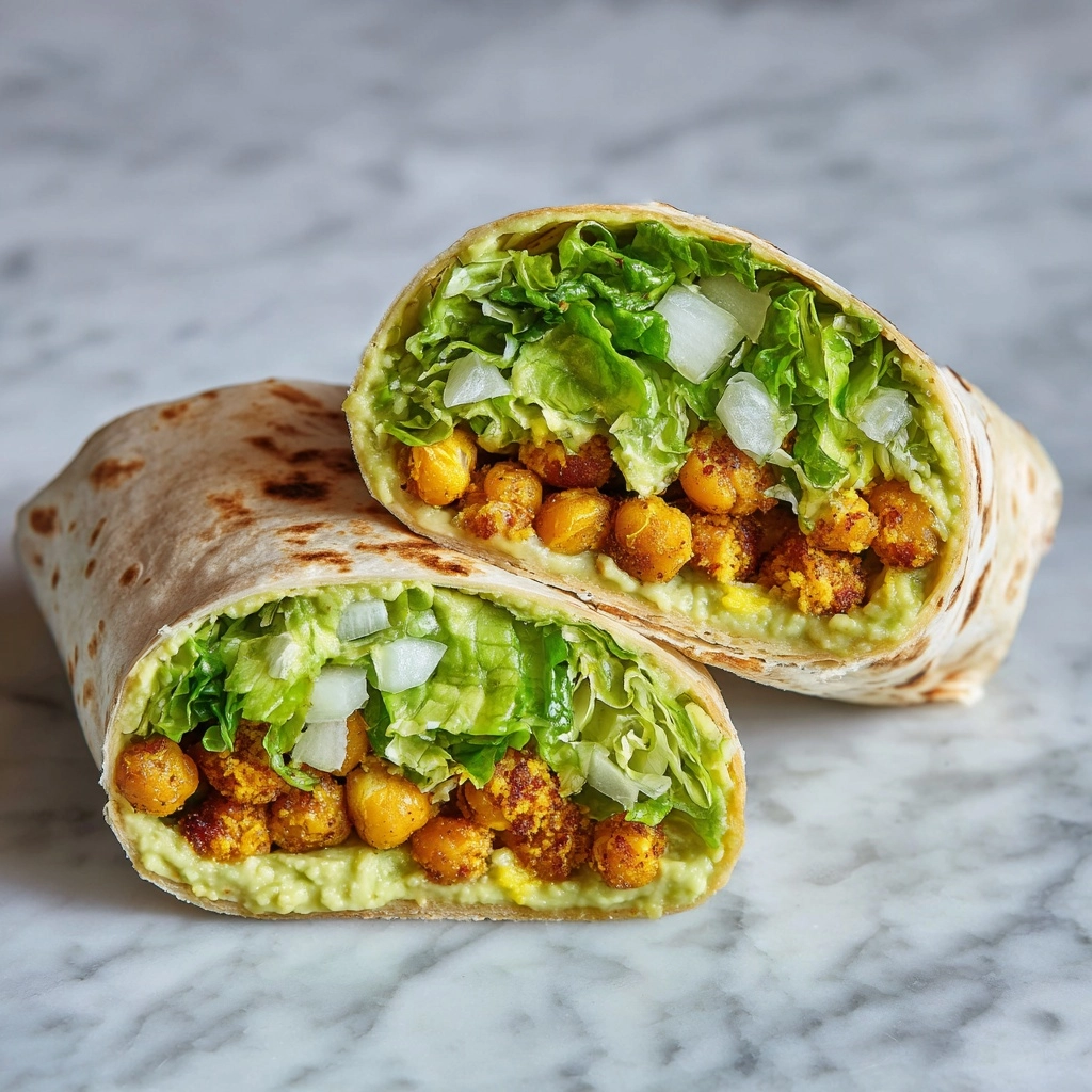 Crunchy Chickpea Caesar Wraps Recipe - Recipe Image