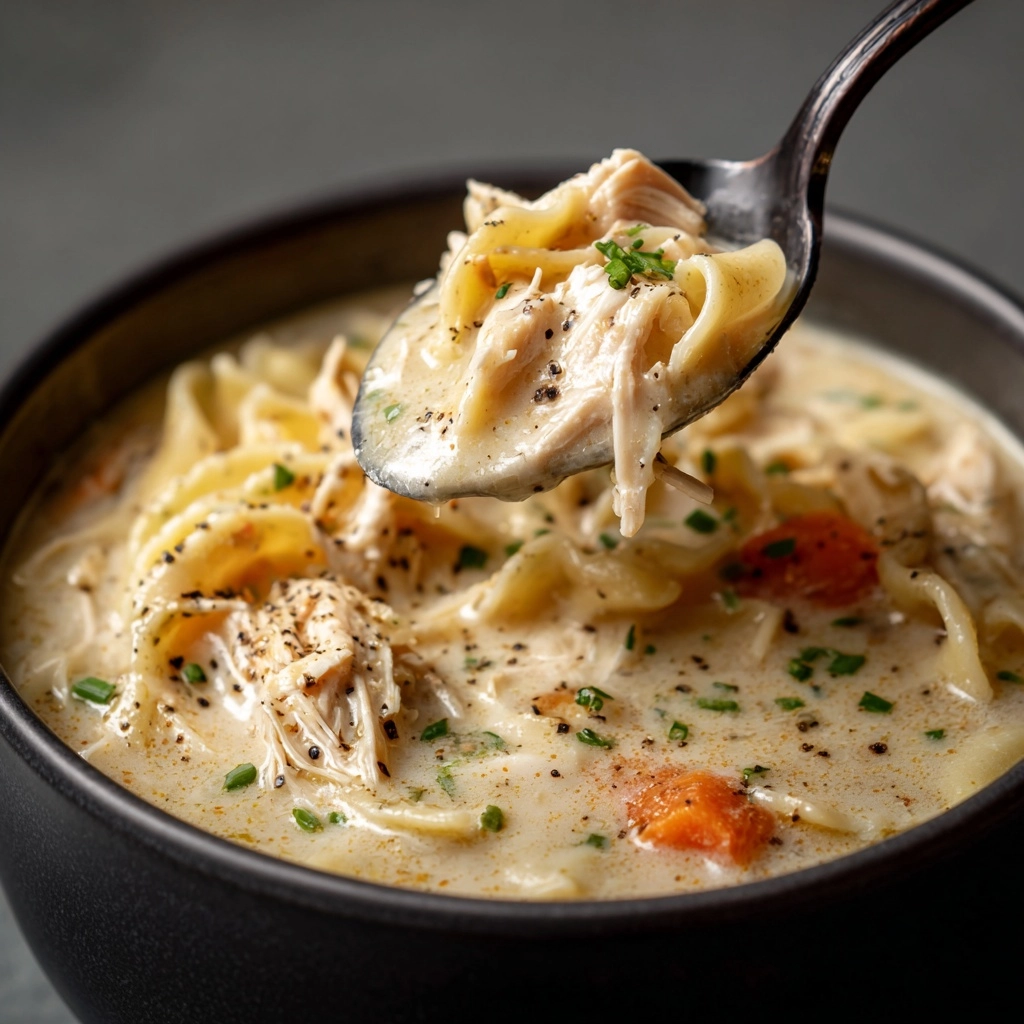 Creamy Chicken Alfredo Soup Recipe - Recipe Image
