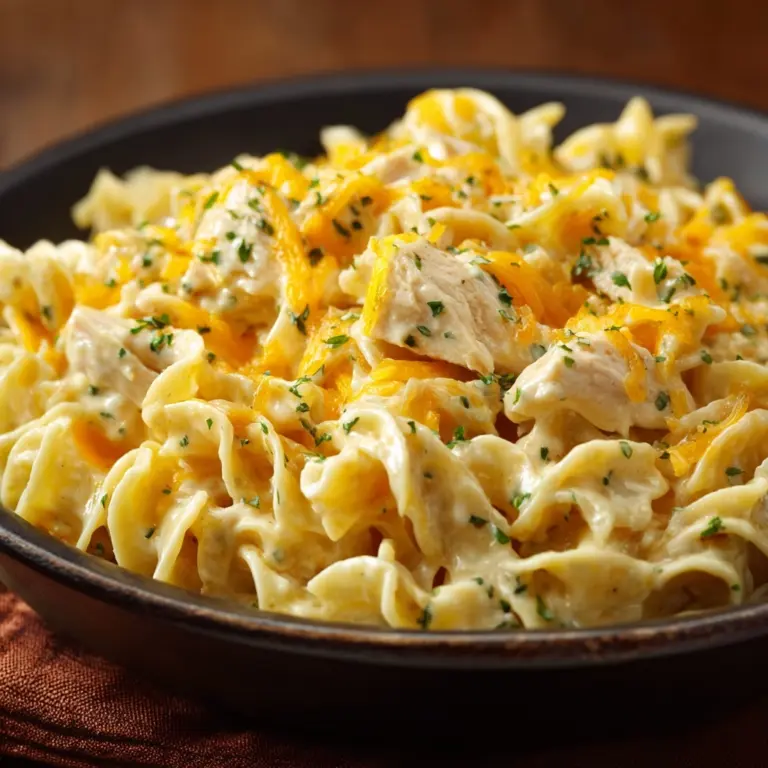 Cheesy Chicken Noodle Casserole Recipe
