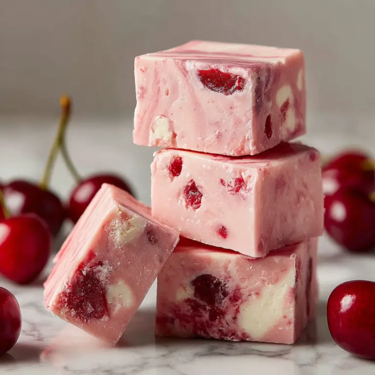 No-Bake Cherry Fudge Recipe