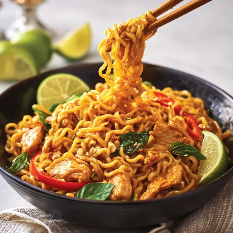 Spicy Peanut Noodles Recipe