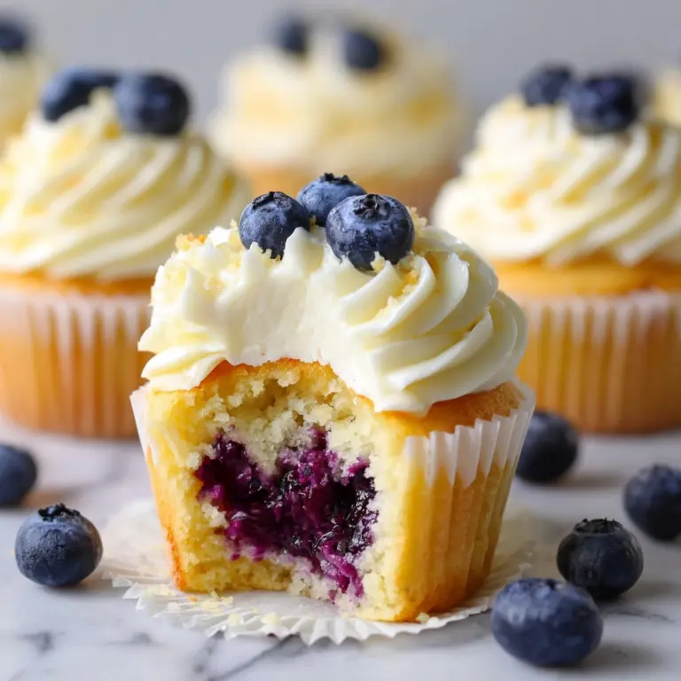 Lemon Blueberry Cupcakes Recipe