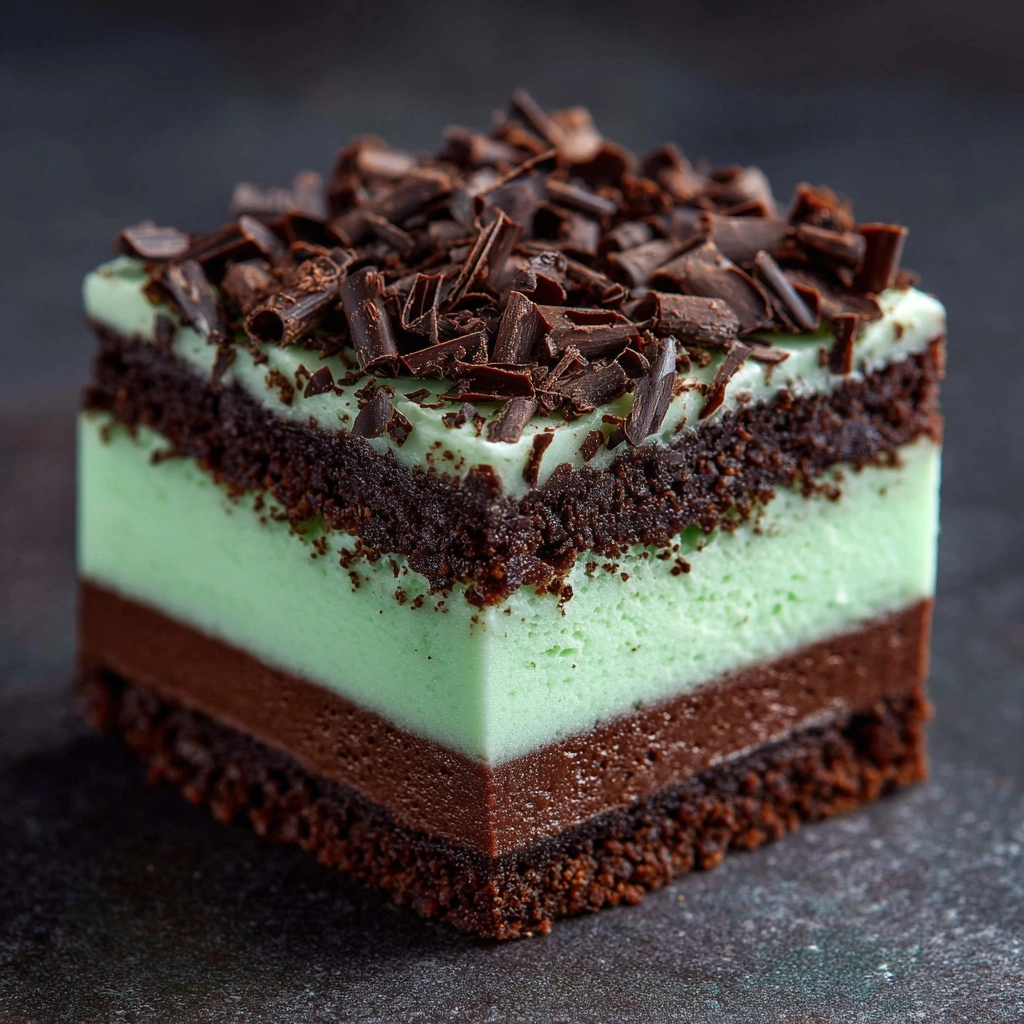 Easy Grasshopper Bars for St Recipe - Recipe Image