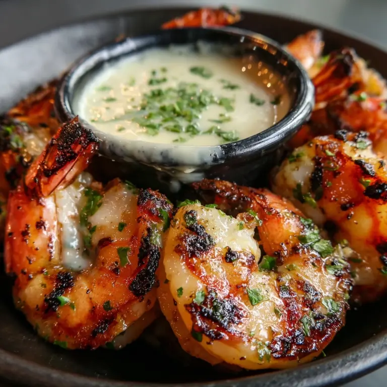 Spicy Garlic Parmesan Grilled Shrimp with Lemon-Herb Aioli Recipe