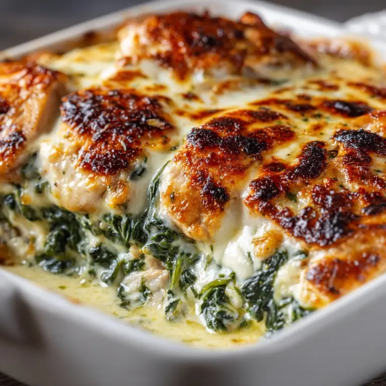 Chicken and Spinach Casserole with Cream Cheese Recipe