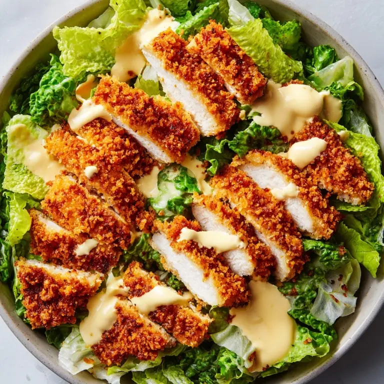 Crispy Chicken Caesar Salad Recipe
