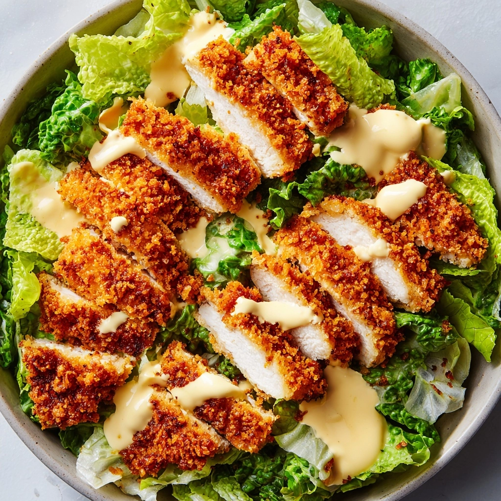 Crispy Chicken Caesar Salad Recipe