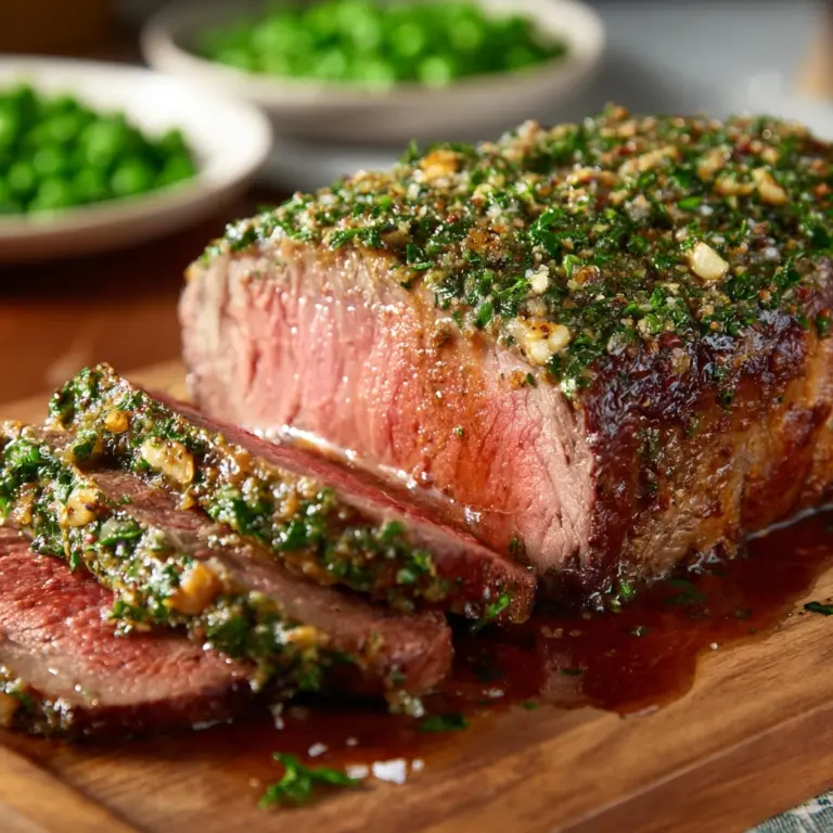 Herb-Stuffed Leg of Lamb Recipe