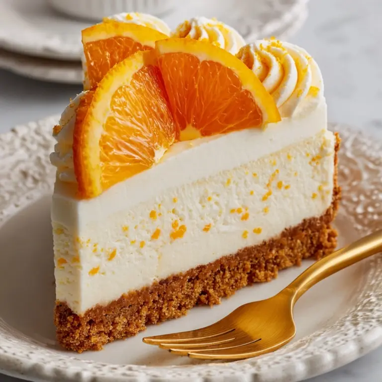 No-Bake Orange Creamsicle Cheesecake Recipe
