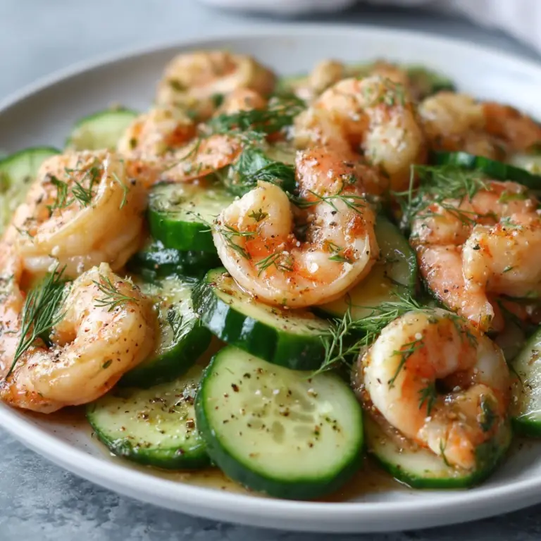 Creamy Cucumber Shrimp Salad Recipe