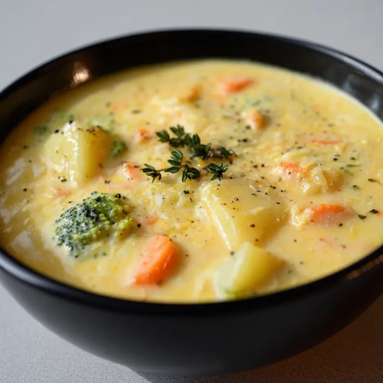Broccoli Potato Cheese Soup Recipe