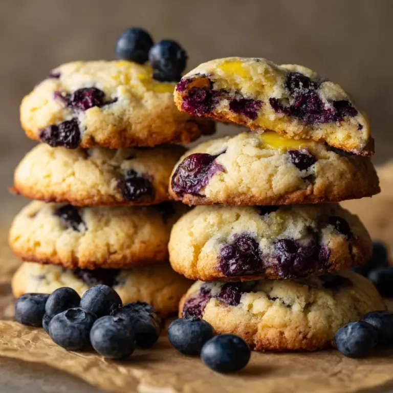 Greek Yogurt Lemon Blueberry Cookies Recipe