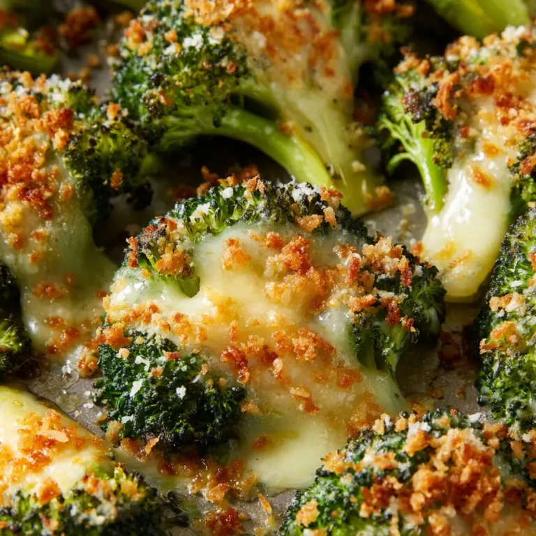 Smashed Broccoli with Parmesan Recipe