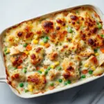 Easy Chicken Cobbler Dinner Casserole Recipe