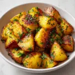 Harissa Potatoes with Whipped Tahini Sauce and Fried Pita Recipe