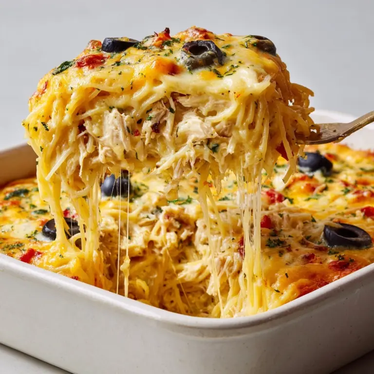 Fiesta Chicken Pasta Casserole Bake Recipe