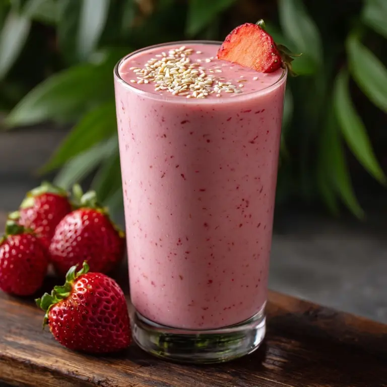 Fat Burning Strawberry Smoothie Recipe