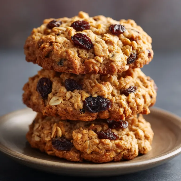 Vegan Oatmeal Raisin Cookies Recipe