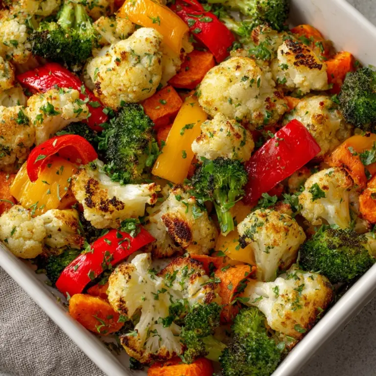 Garlic Roasted Vegetables Recipe
