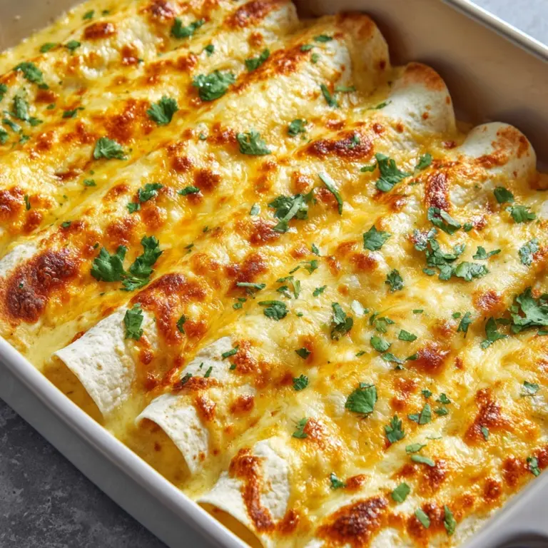 White Chicken Enchiladas Recipe