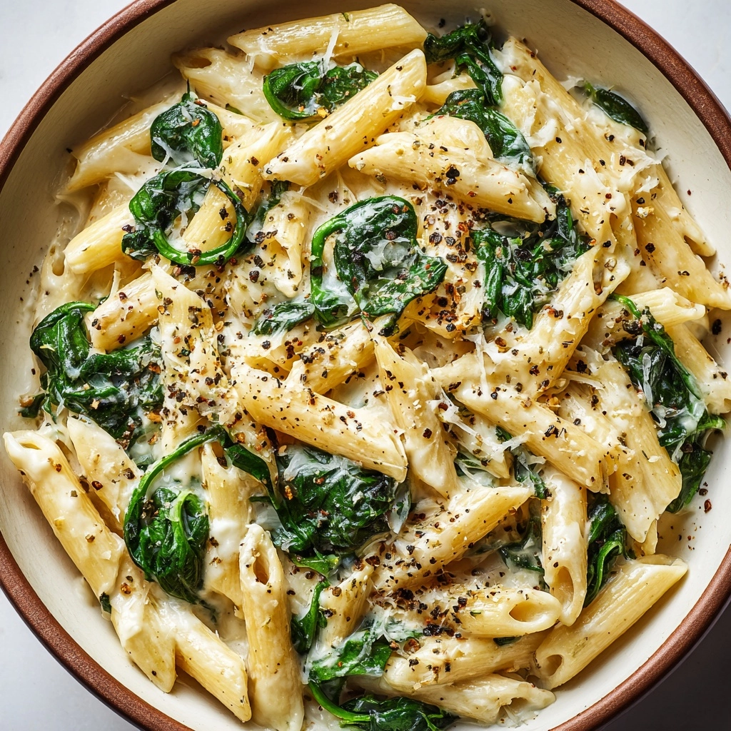 Pasta with Spinach Recipe - Recipe Image