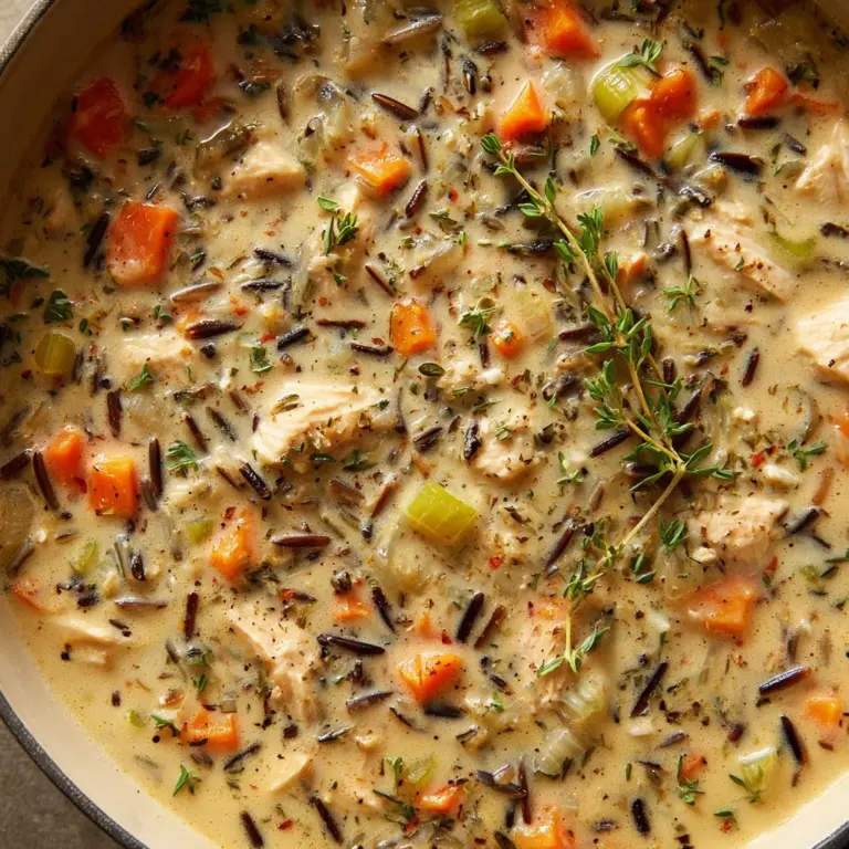 Creamy Chicken Wild Rice Soup Recipe