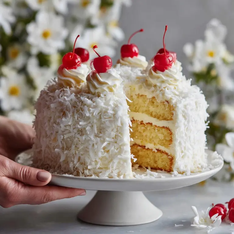 Old-Fashioned Snowball Cake Recipe