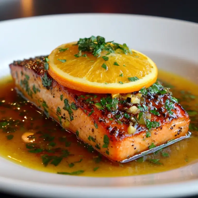 Salmon in Orange Sauce Recipe